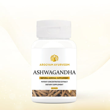 Dr. Pushp's AROGYAM AYURVEDM ASHWAGANDHA CAPSULES | General Wellness | Stress Relief | Rejuvenates Mind & Body