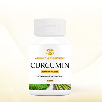 AROGYAM AYURVEDM CURCUMIN CAPLETS | With BioPerine | Helps to improve Joint Health