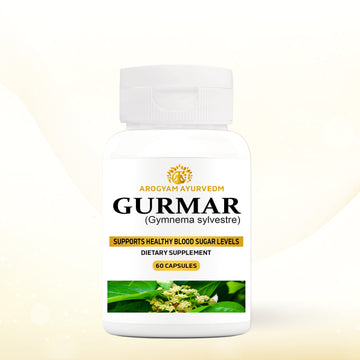 AROGYAM AYURVEDM GURMAR CAPSULE HELPS TO MAINTAIN BLOOD SUGAR LEVELS -PACK OF 60 CAPSULES