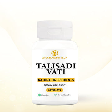 AROGYAM AYURVEDM TALISADI VATI HELPS IN IMPROVING RASPIRATORY SYSTEM- PACK OF 60 TABLETS