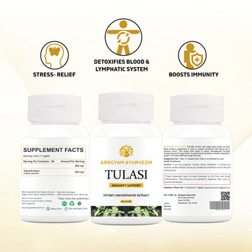 AROGYAM AYURVEDM Tulasi Caplets