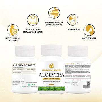 AROGYAM AYURVEDM ALOEVERA CAPSULES