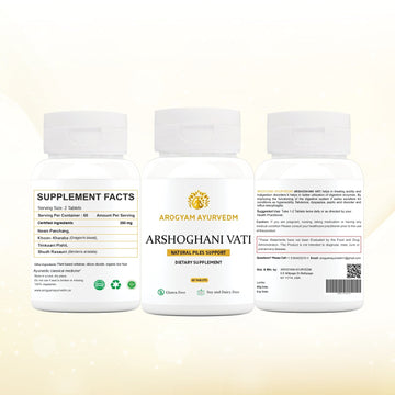 AROGYAM AYURVEDM ARSHOGHINI VATI | Helps in treating acidity and indigestion