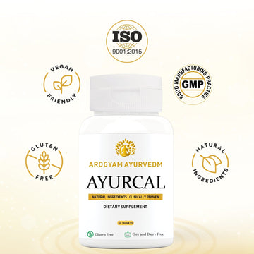 AROGYAM AYURVEDM  AYURCAL CAPSULES (Nutritional Supplement For Healthy Bones)