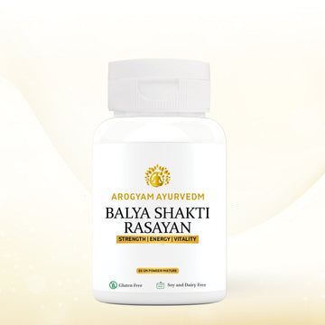 Dr. Pushp's AROGYAM AYURVEDM BALYA SHAKTI RASAYAN | promotes strength, energy and vitality in the body without side effects