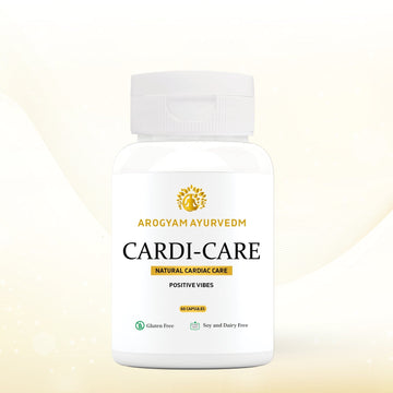 AROGYAM AYURVEDM CARDI CARE CAPSULES | For Healthy Heart Cardiac Wellness |  With Swaran Bhasma, Ashwagandha