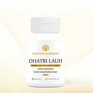 AROGYAM AYURVEDM DHATRI LAUH TABLETS | Helps to improve Iron levels in Body | Improves Digestion