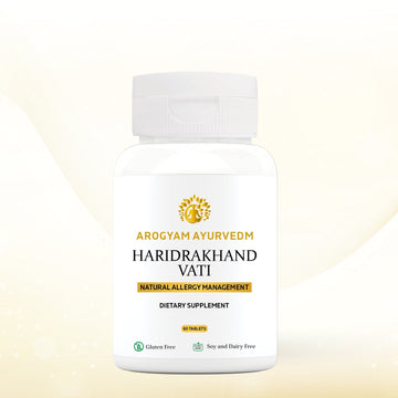 AROGYAM AYURVEDM HARIDRAKHAND TABLET | Anti-inflammatory and Anti Histamine| Helps in allergic reactions on the skin