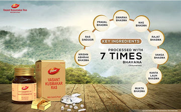 Dabur Vasant Kusumakar Ras With Gold I Maintains Blood Glucose Level